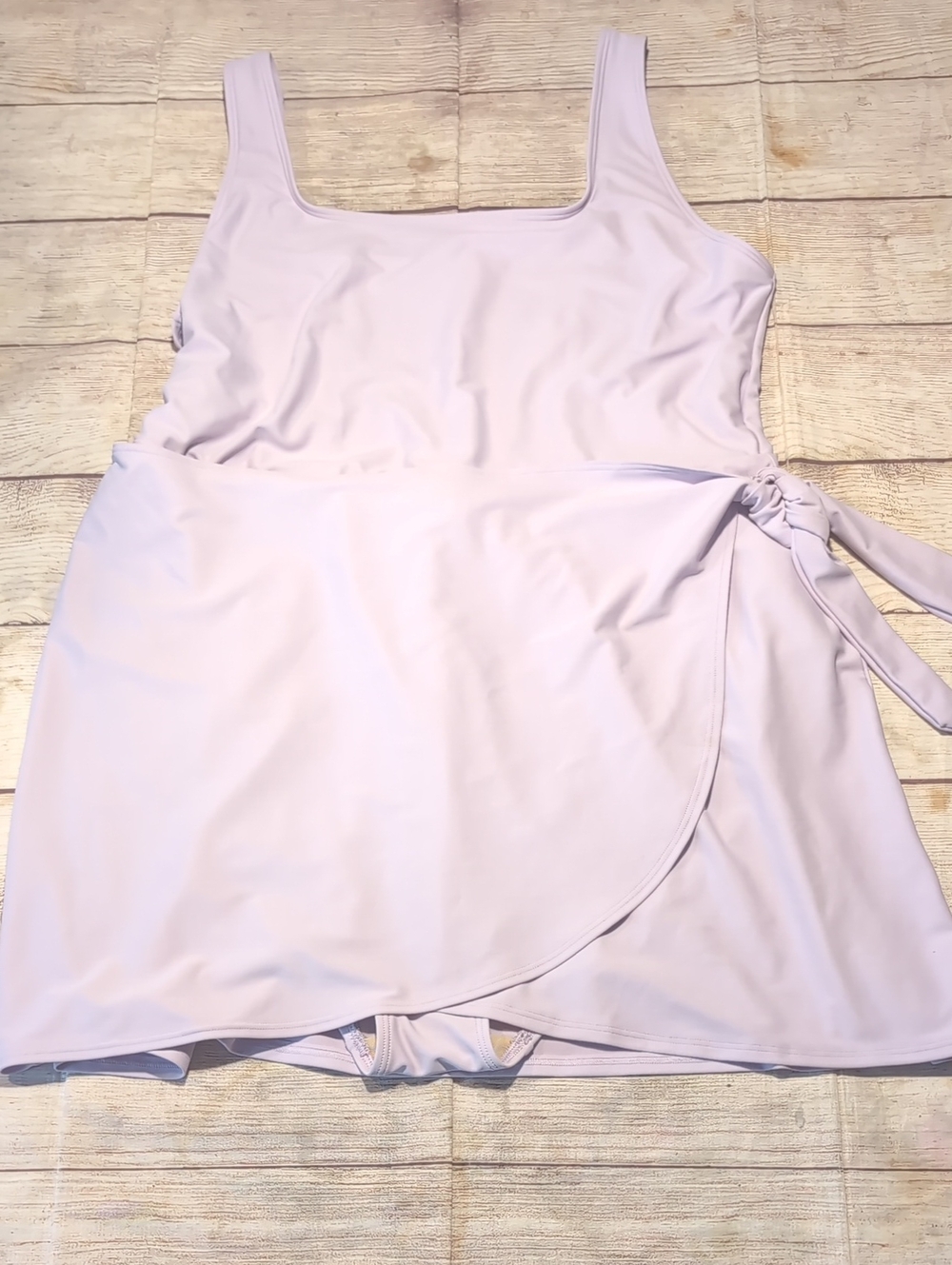 Old Navy Women's Wrap Front Left Side Tie Lavender Swim Dress Size 2X